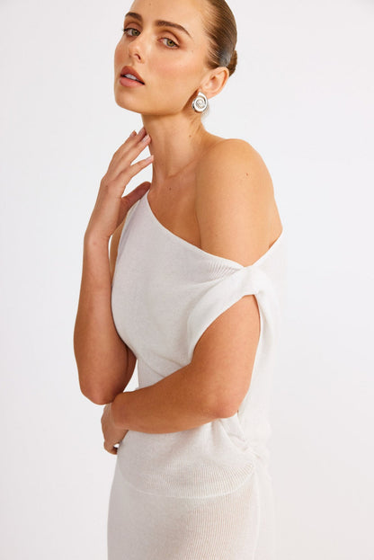 Calina Maxi Dress - White - SHOPJAUS - JAUS