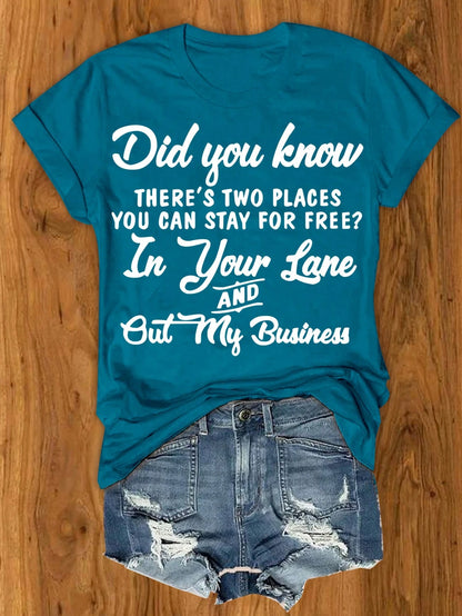 Calvaya Plus Size Women's Casual Short-Sleeved T-Shirt With Lettering For Summer Graphic Tees Women Tops