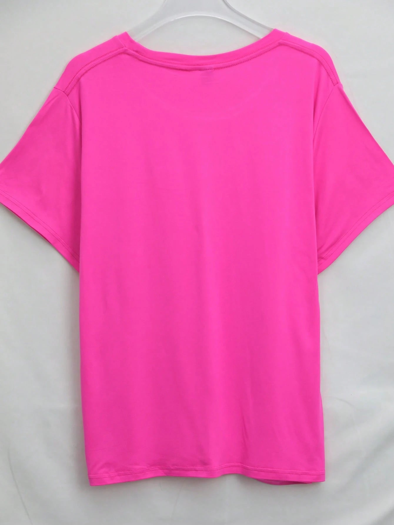 Calvaya Plus Size Women's Funny Slogan T-Shirt ""Not My Circus Not My Monkeys"" Hot Pink Bold Letter Print,Summer Casual Everyday Crew Neck Short Sleeve Tee