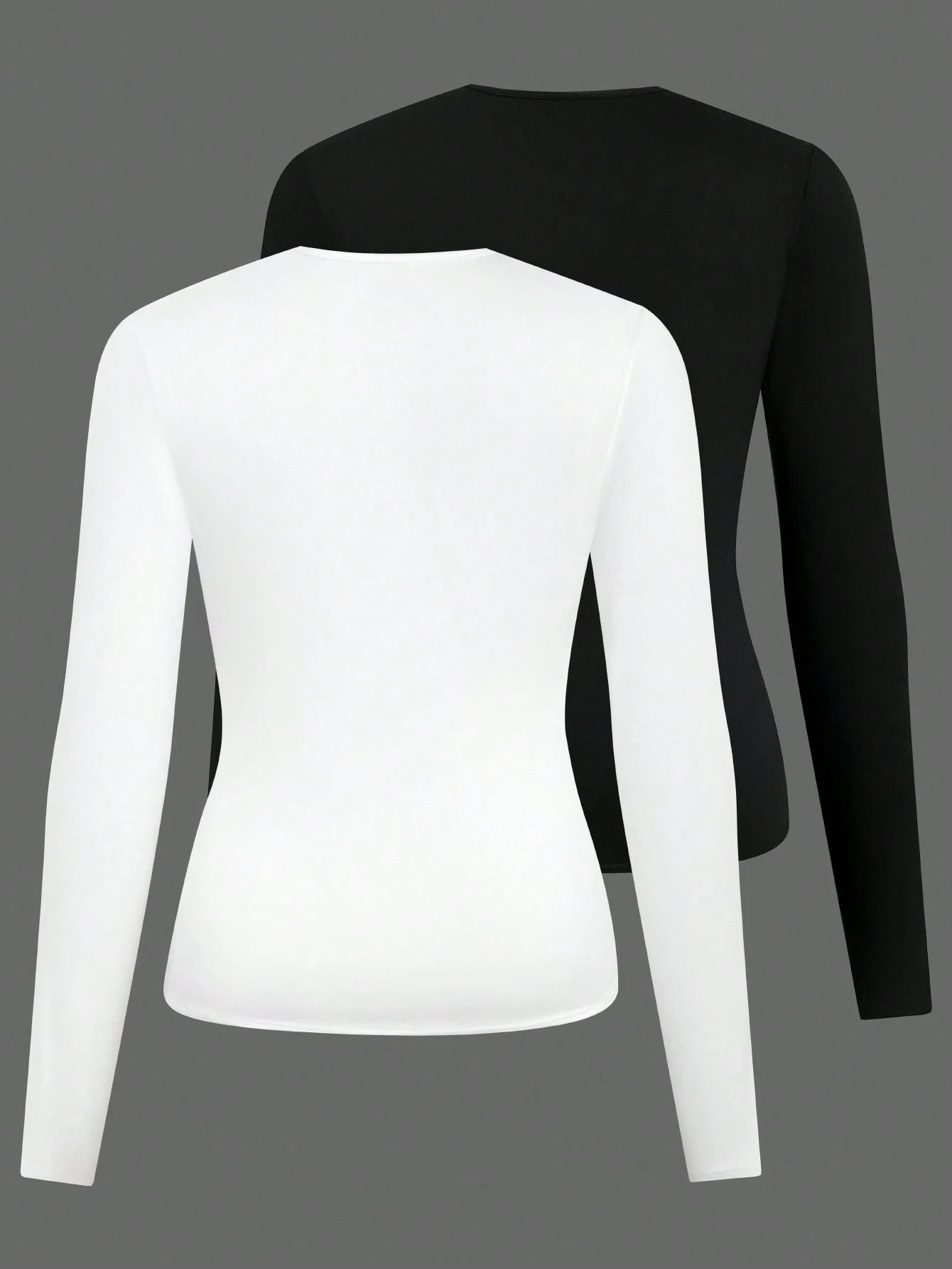 Calvaya Plus Size Women's Round Neck Long Sleeve T-Shirt Fall Cloth For Women
