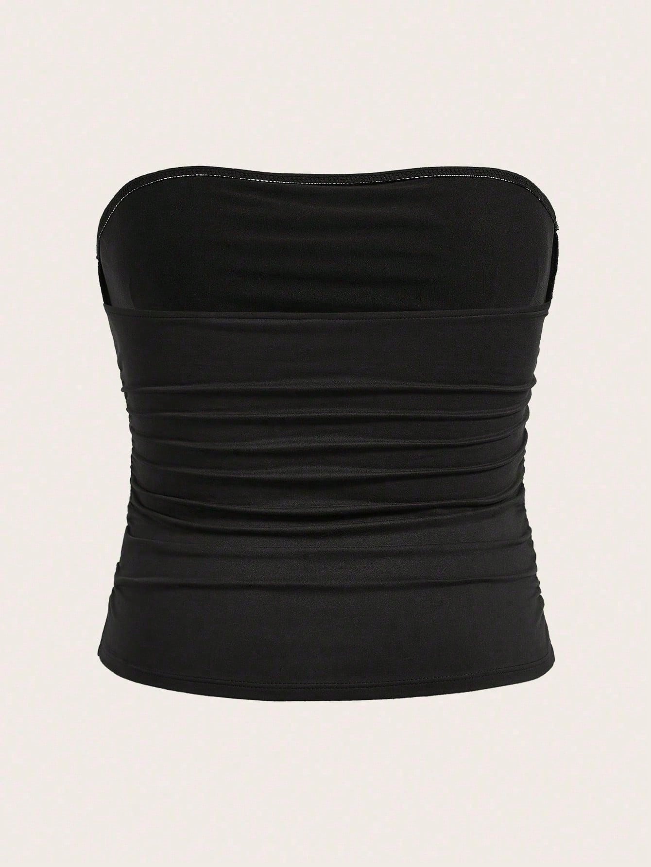 Calvaya Women's Plus Size Solid Color Simple Stylish Top, Suitable For Summer