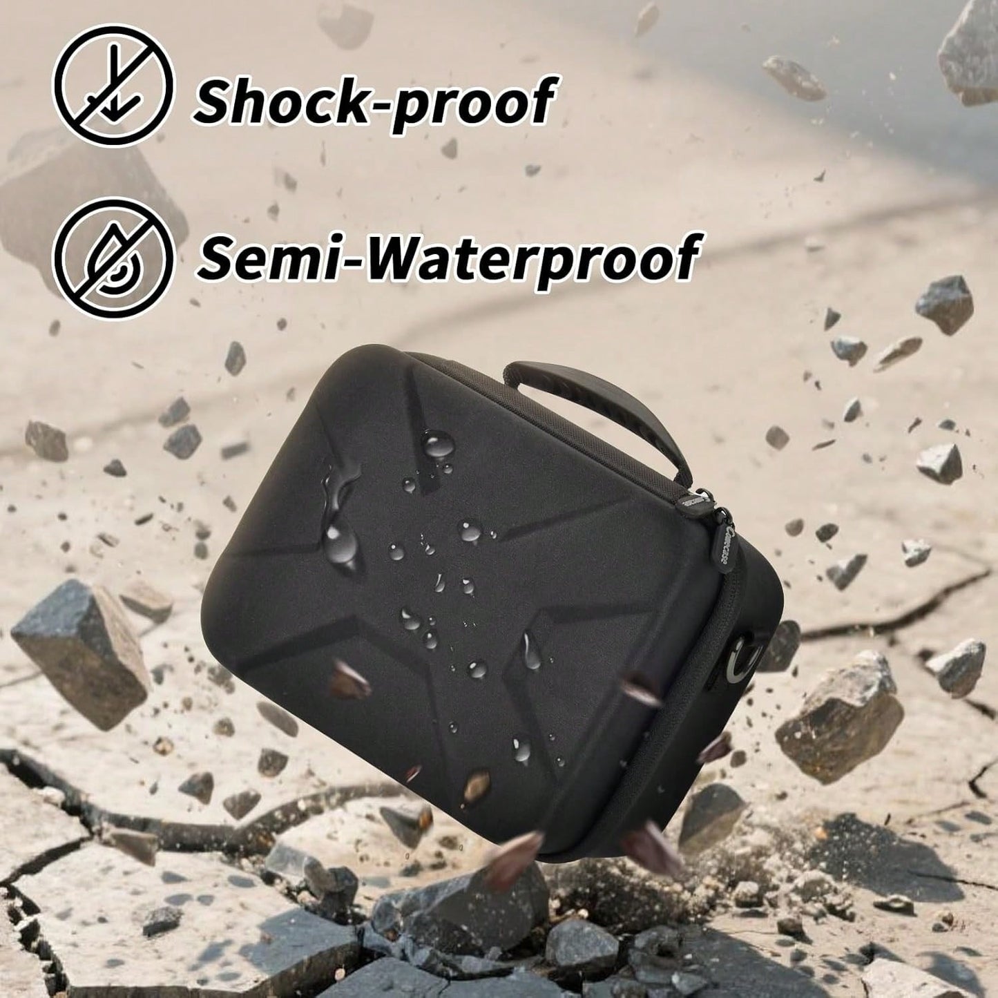 Camera Case For Canon Eos Rebel T7/R50/R100 Mark II/R50V/R10/R5/R6/R8 Mark IV/SL3 DSLR SLR Camera, Travel Mirrorless Camera Carrying Bag For Lens, Cables, SD Card And Accessories (Box Only)