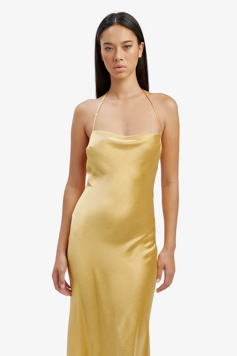 Carlen Maxi Dress - Gold - SHOPJAUS - JAUS