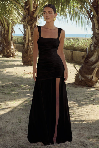 Carly Maxi dress - Black - SHOPJAUS - JAUS