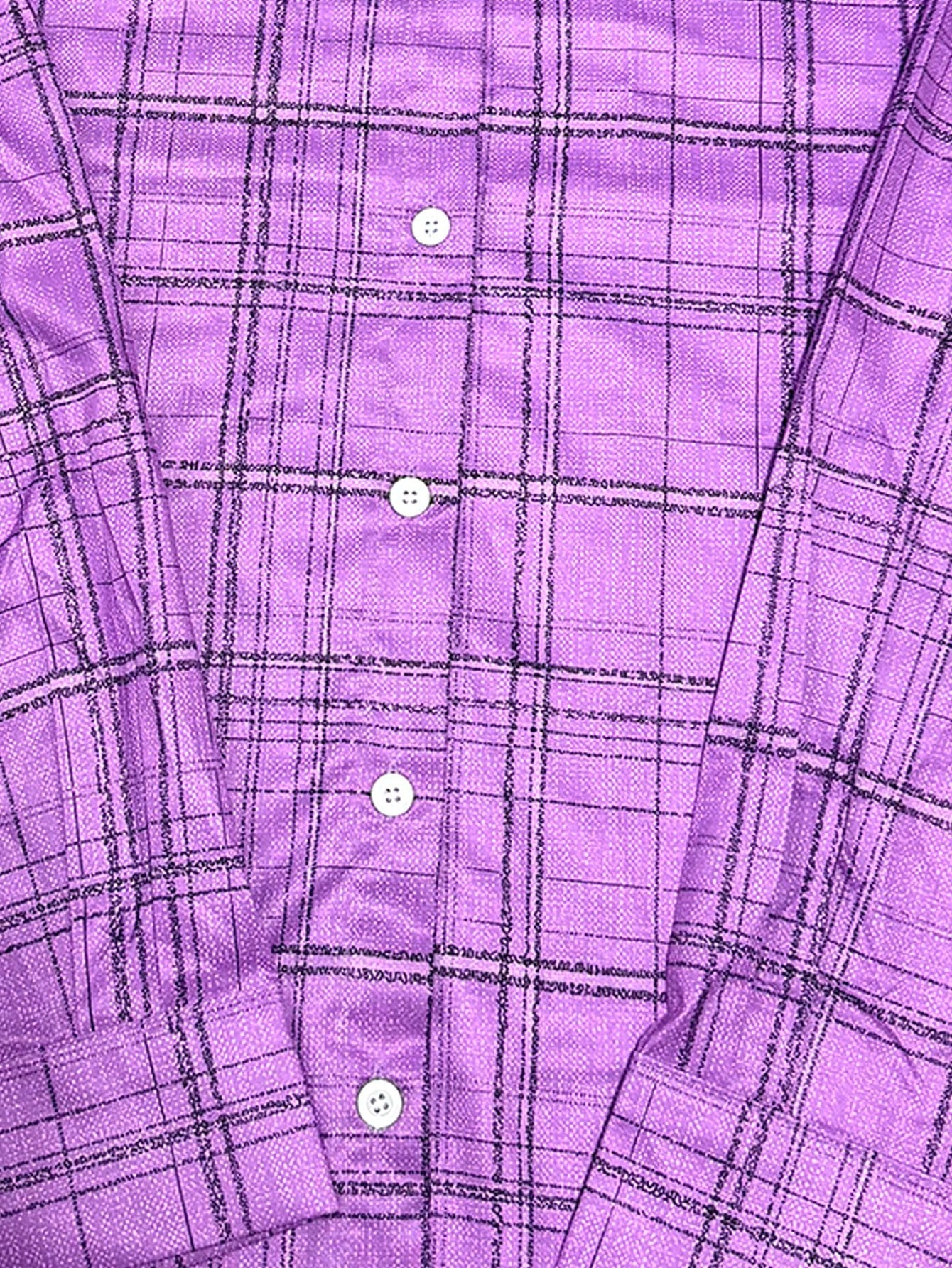 Casual Fashion Plaid Print Women's Plus Size Lightweight Long Sleeve Button-Up Shirt