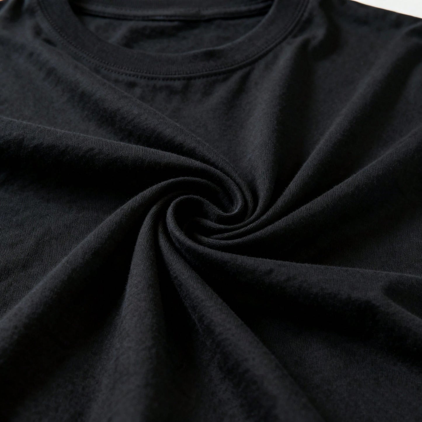 Casual Plus Size Short Sleeve T-Shirt In Black, Medium Stretch Knitted Fabric Tee With Funny Print For Women