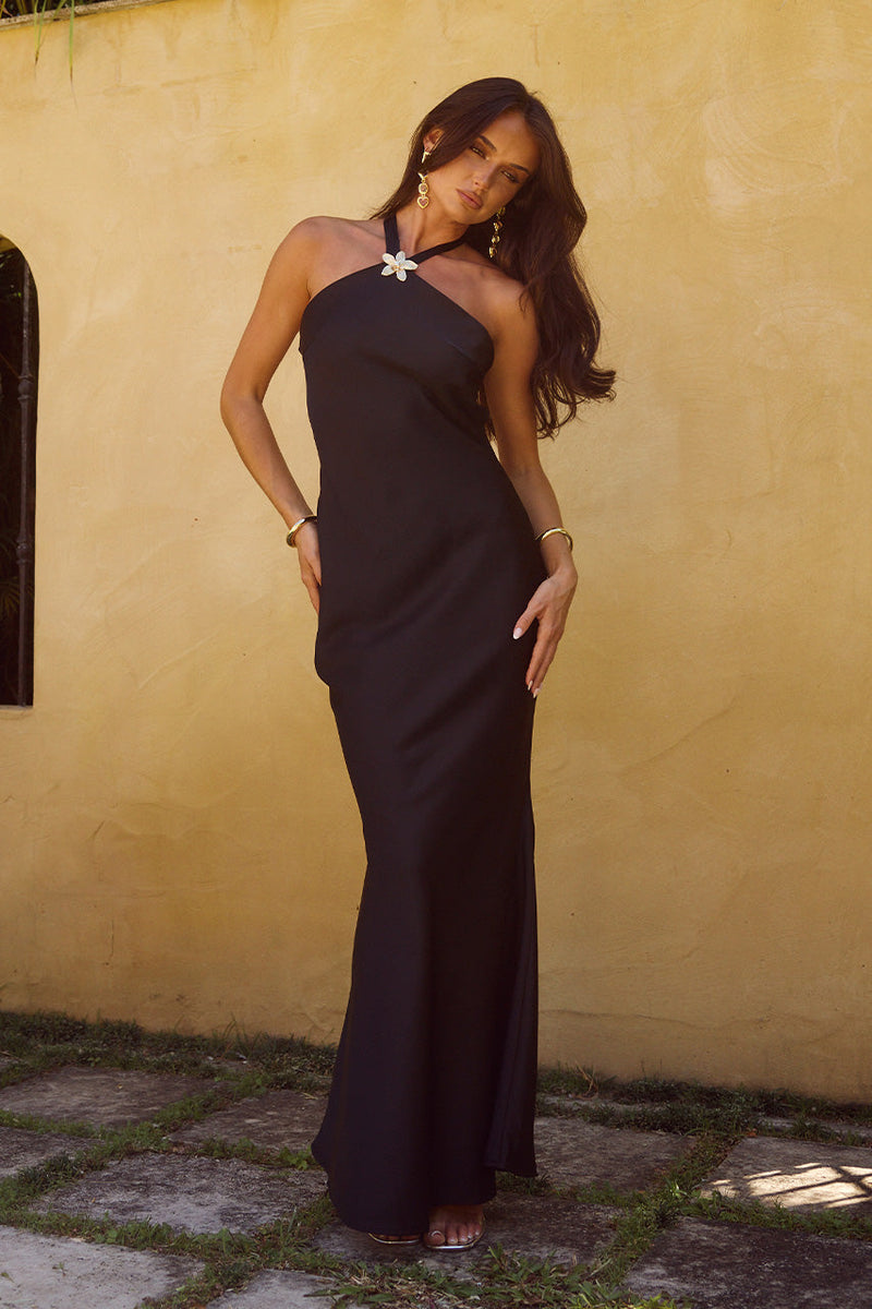 Chara Maxi Dress - Black - SHOPJAUS - JAUS