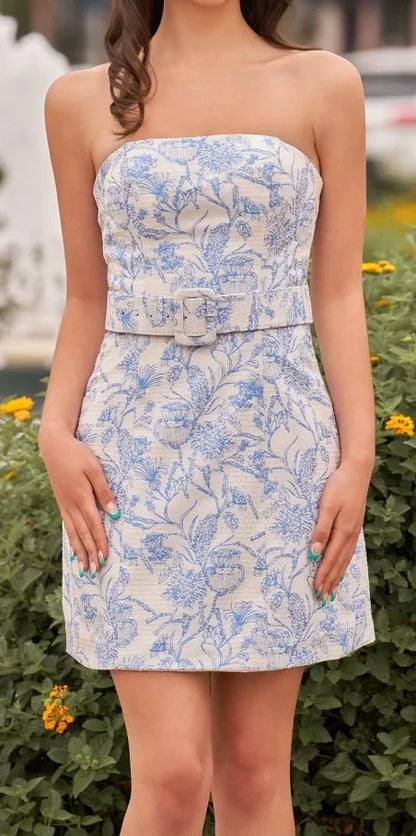 Charming Popular Floral Short Homecoming Dresses School Event Dress,AST2068
