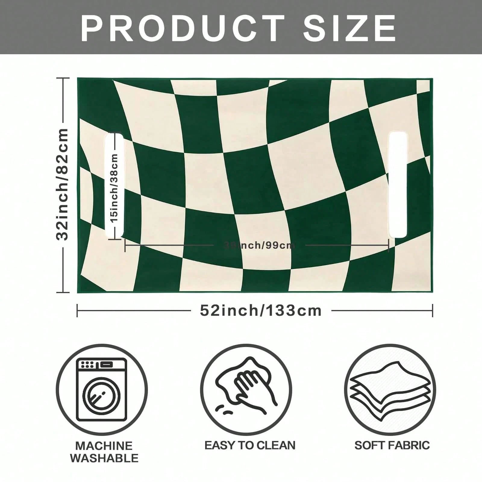 Checkered Golf Cart Seat Covers, 51x31 In Ultra-Soft Golf Cart Seat Towel Blanket, Keeps Seat Cool And Clean
