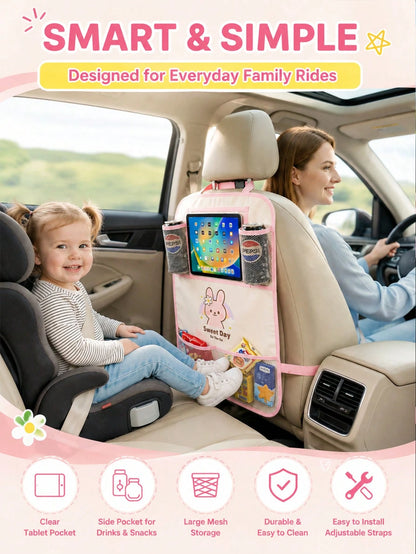 Children/Toddler Car Seat Organizer Bag (1pc), Car Backseat Organizer, Backseat Kick Mat, Car Backseat Cover, Seat Back Protector, Children/Toddler Kick Mat, Travel Accessories, Backseat Organizer Bag