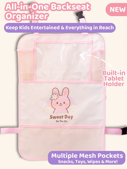 Children/Toddler Car Seat Organizer Bag (1pc), Car Backseat Organizer, Backseat Kick Mat, Car Backseat Cover, Seat Back Protector, Children/Toddler Kick Mat, Travel Accessories, Backseat Organizer Bag