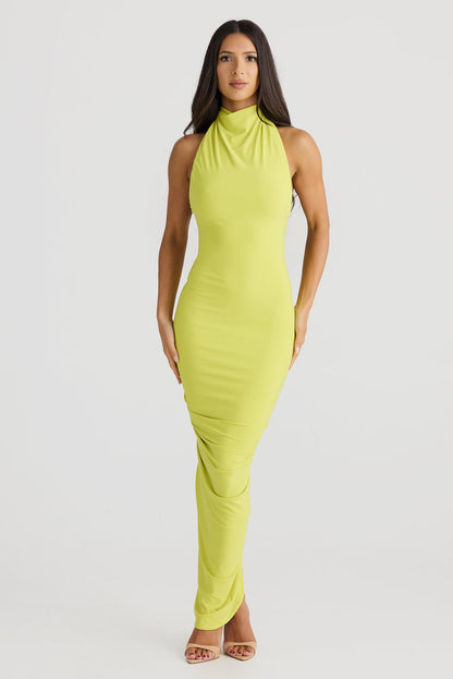 Chloe Dress - Chartreuse - SHOPJAUS - JAUS