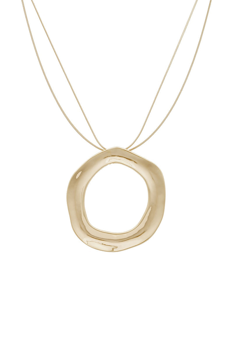 Circle Statement Necklace - SHOPJAUS - JAUS