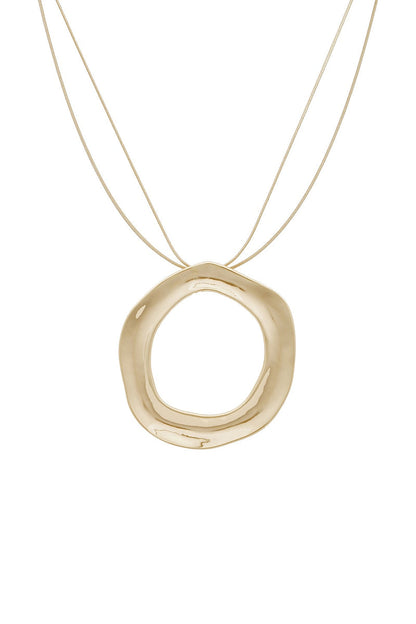 Circle Statement Necklace - SHOPJAUS - JAUS