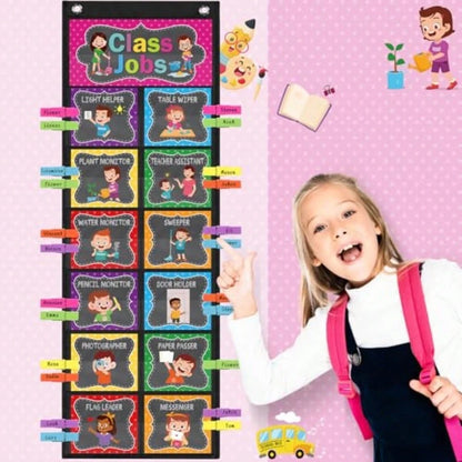 Class Jobs Pocket Chart Class Helpers Pocket Chart Classroom Jobs Chart With Cards Clips Hooks, Teacher Helper Bulletin Board Set, Back To School Classroom Teacher Supplies