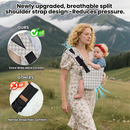 Cochildor Hands-Free Adjustable Baby Carrier, Soft Breathable For 0-36 Months. Great For Travel & Daily Use, Multiple Patterns
