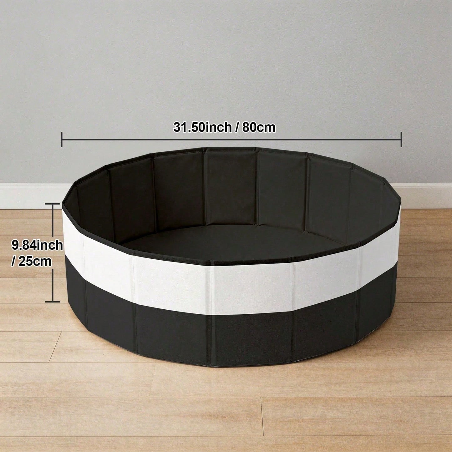 Color-Blocked Foldable Ball Pit, Portable Sensory Toy Area For Babies & Pets, Indoor Outdoor Kids Toys. (Balls Not Included)