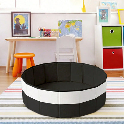 Color-Blocked Foldable Ball Pit, Portable Sensory Toy Area For Babies & Pets, Indoor Outdoor Kids Toys. (Balls Not Included)