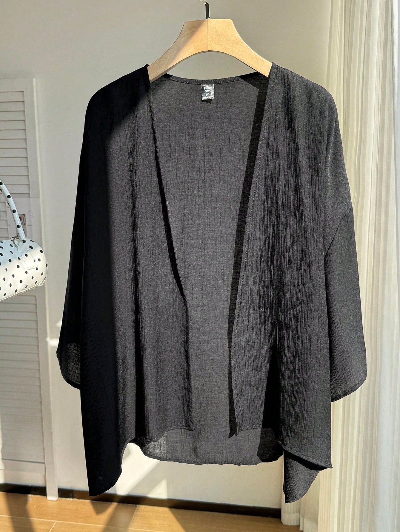 Comfortcana Summer Short Thin Lightweight Textured Plus Size Short Jacket