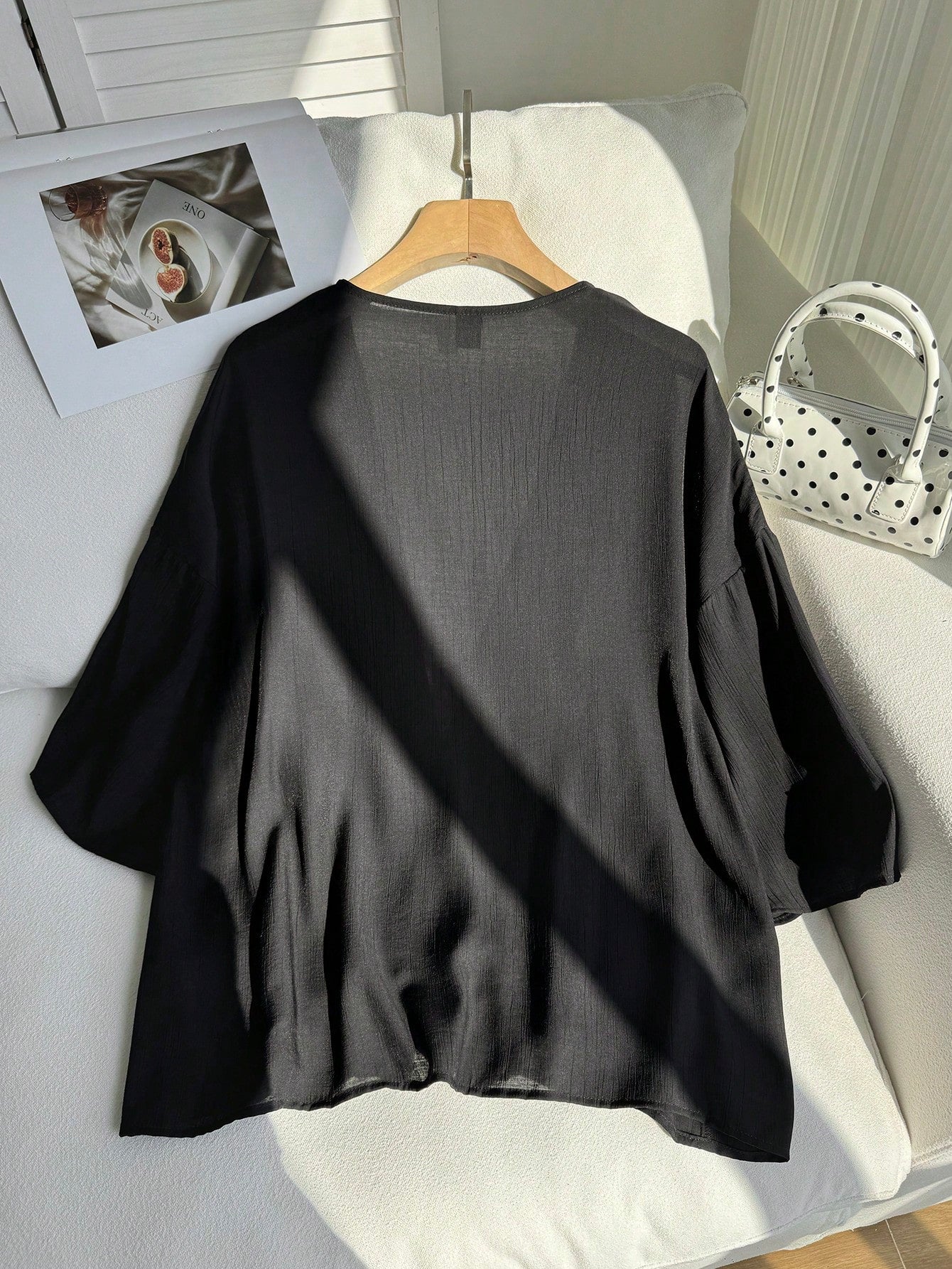 Comfortcana Summer Short Thin Lightweight Textured Plus Size Short Jacket