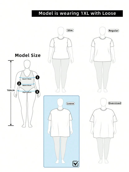 Comfylo Plus Geo Pattern Tee, Summer