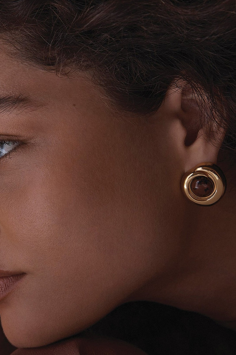 Como Earrings - 24k Gold Plated