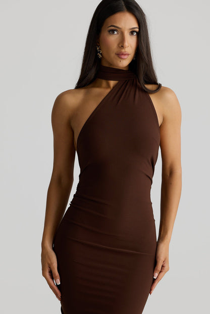 Constantina Gown - Espresso Brown