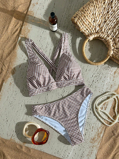 Costavie 2026 Spring/Summer Korean Style Minimalist Separates Bikini, Gathering Uplift High-End Swimwear For Women