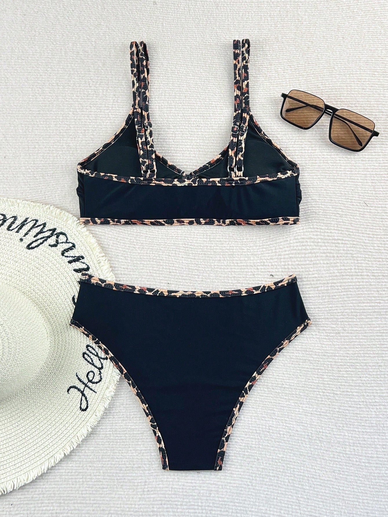 Costavie Springbreak Women Halter Front Tie Bikini Set, Fashion Beachwear Bikini Set Outfits For Summer