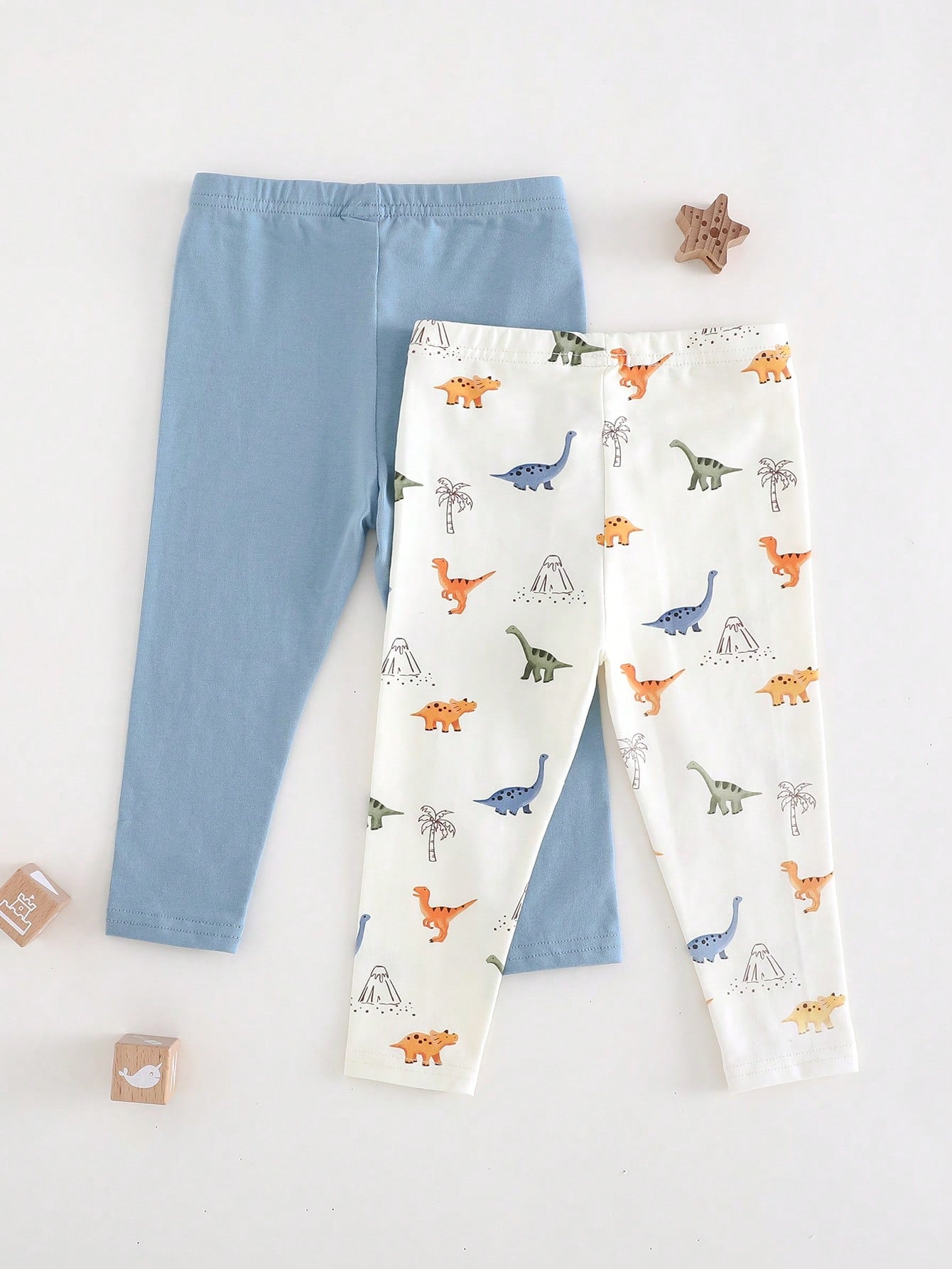 Cozy Pixies Baby Boy 4 Random Pieces Minimalist Cute Bear Print Brown Striped Leggings Tights Back To School Festival Outfits Halloween Winter Autumn