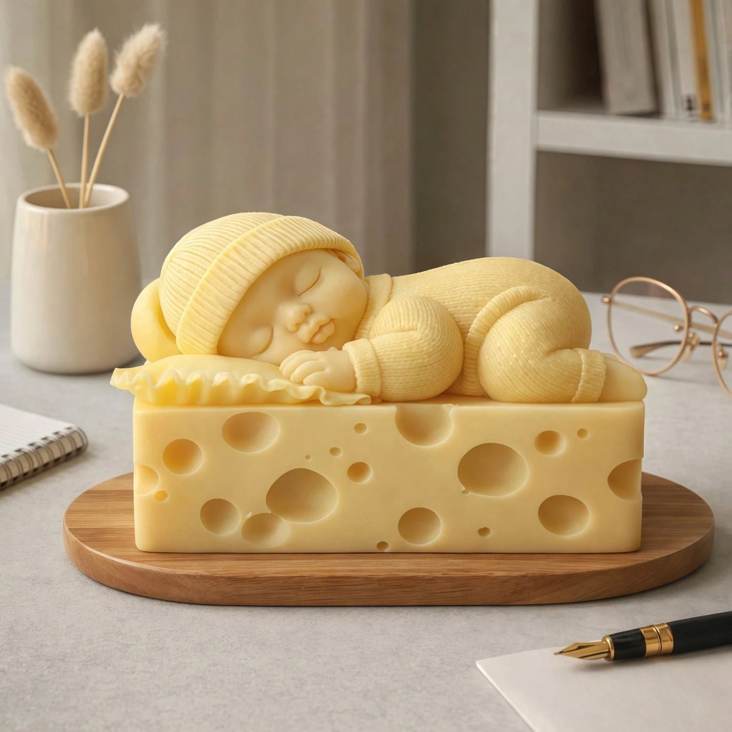 Creative Baby Sleep Shaped Handmade Soap Silicone Mold, Silicone Crafting Tool, Suitable For Cold Process Soap DIY Gifts, Healing Baby Shaped Aromatherapy Candles, Handmade Decorative Mold, Easy Demol