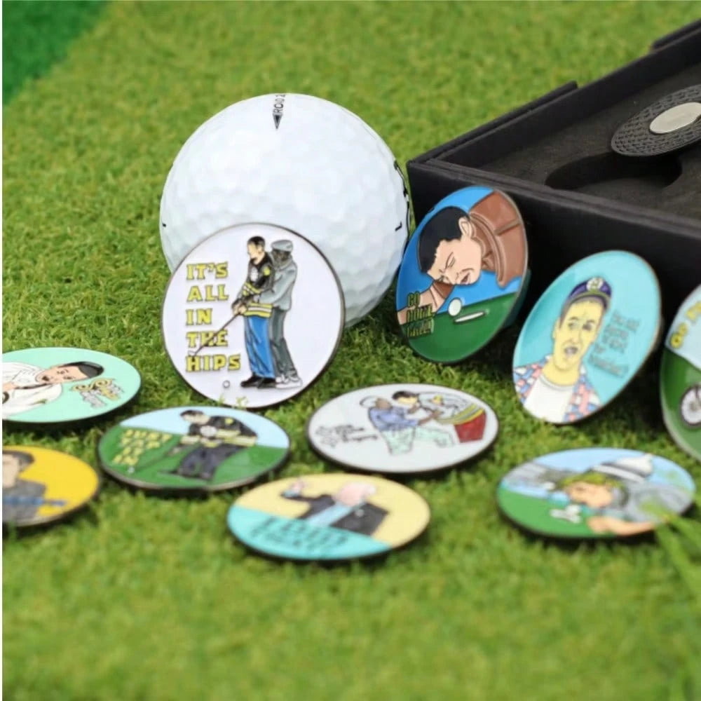 Creative Designed Golf Ball Marker Set, Golf Ball Markers, Golf Accessories, Magnetic