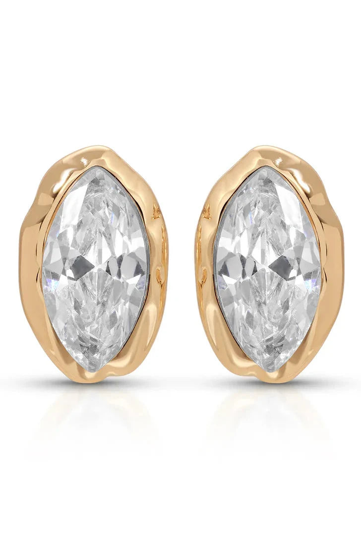 Crystal Luxe Mini Studs - Clear