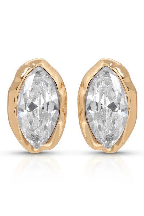 Crystal Luxe Mini Studs - Clear