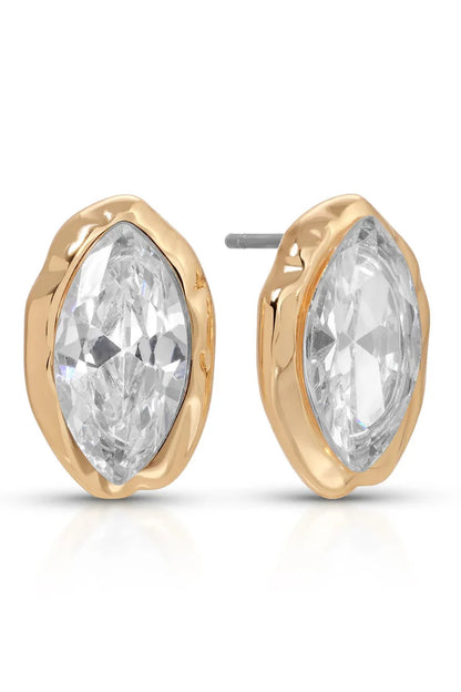 Crystal Luxe Mini Studs - Clear