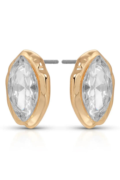 Crystal Luxe Mini Studs - Clear