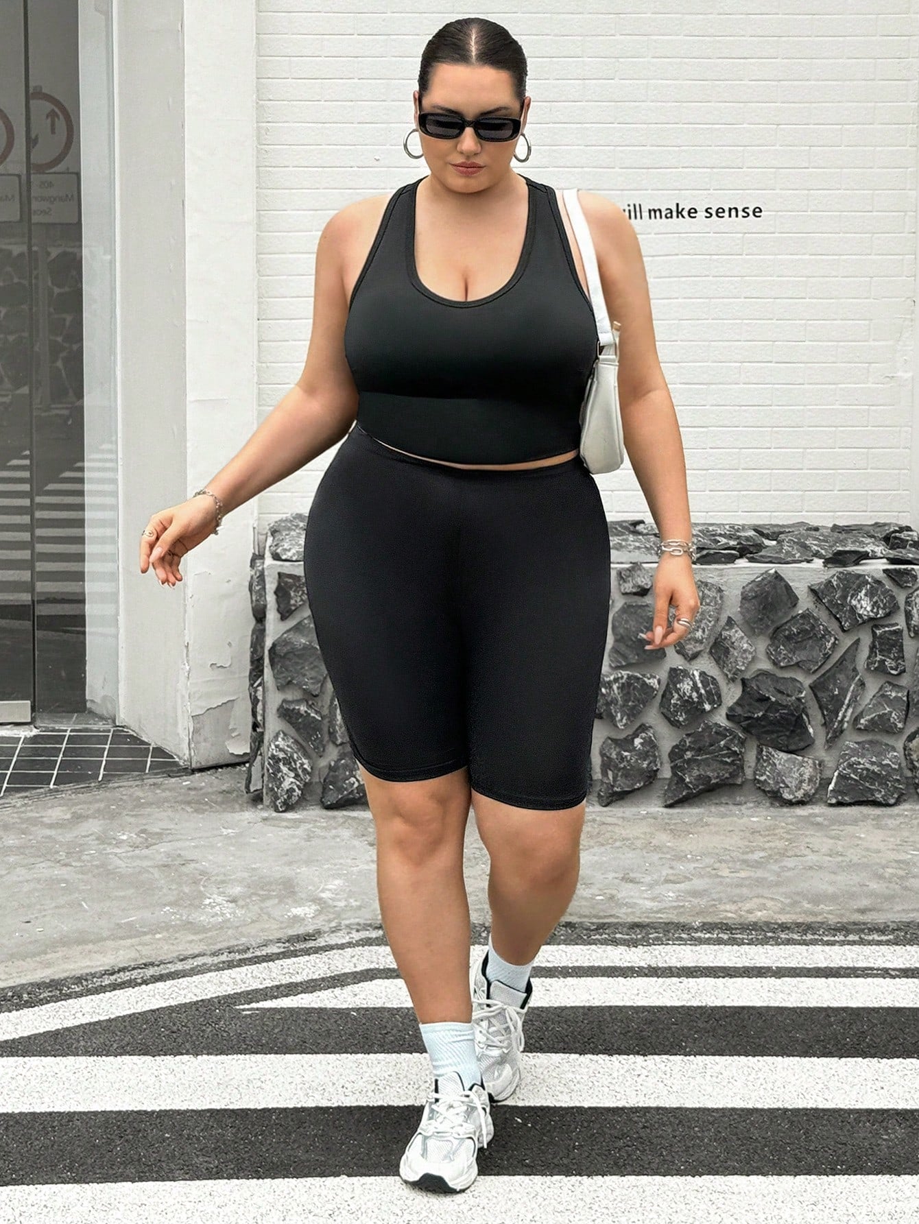 CURVE+ Plus Size Women's Vest, Anti UV Cool And Wrinkle Resistant High Elastic Fabric Vest, Casual Style