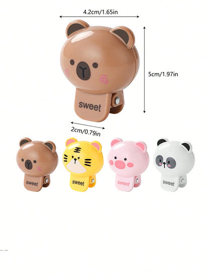 Cute Animal Toothbrush Holder Travel Toothbrush Cover Dustproof Toothbrush Head Protective Clip Protective Cap Home Outdoor Storage Box Suitable For Business Trips And Travel