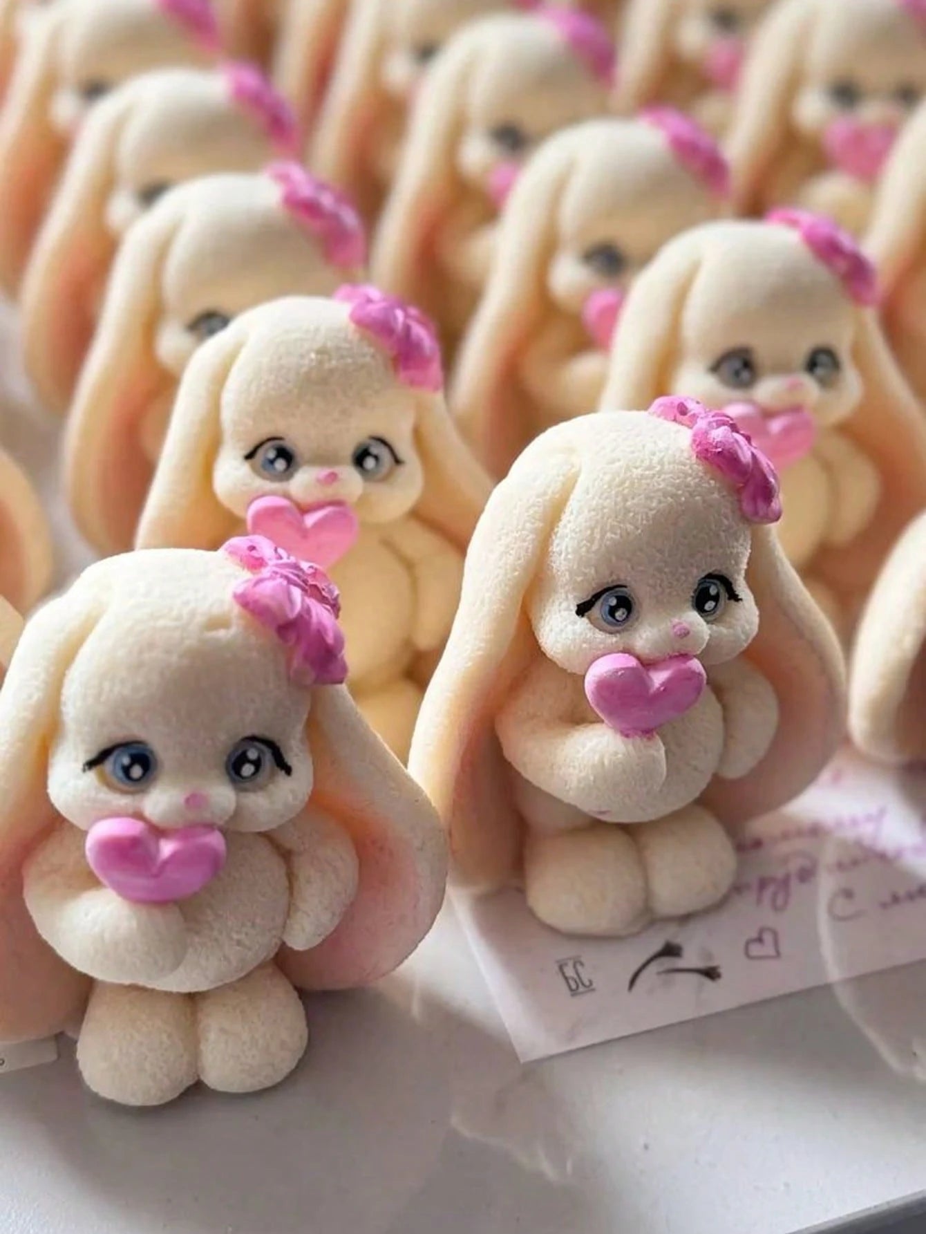 Cute Drooping Ear Rabbit, Heart, Butterfly Silicone Candle Mold. 3D Stereoscopic Relief Craftsmanship, Reproducing Soft Plush Rabbit Texture, Exquisite And Adorable Design. Made Of High-Quality Soft S