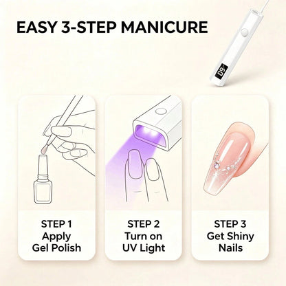 Cute Pink Portable UV Nail Lamp Durable Solid Construction High Quality LEDs For Long Term Use