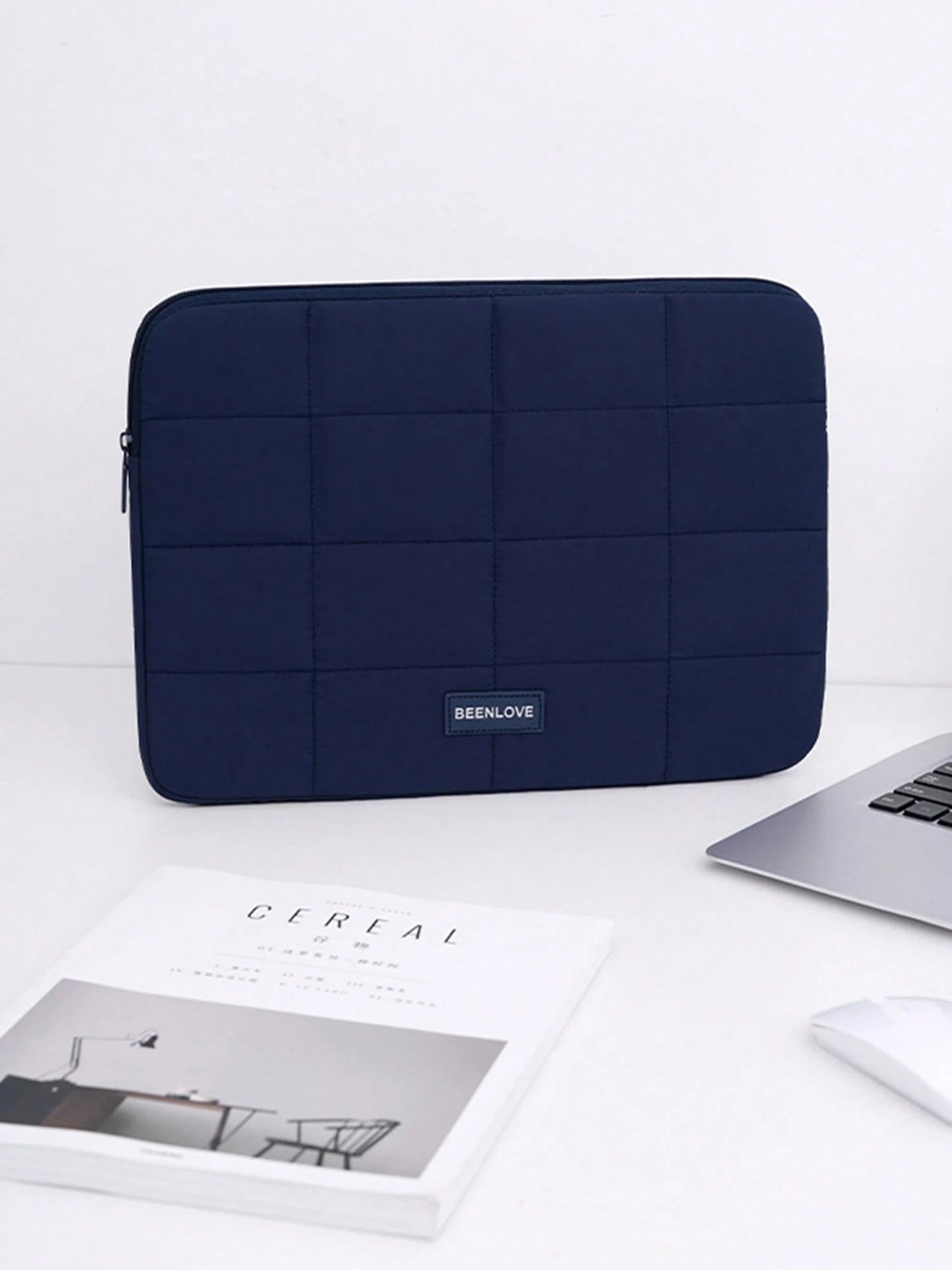 Cute Quilted Tablet Bag Laptop Bag, Soft Padded Laptop Protective Case, Shock-Absorbing, Suitable For School, Office, Essentials Laptop Sleeve