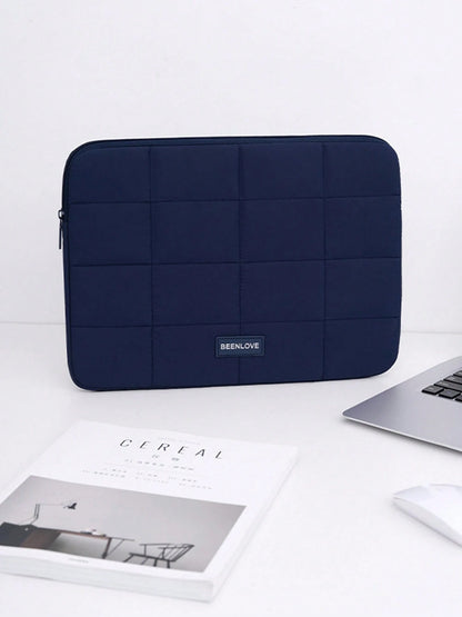 Cute Quilted Tablet Bag Laptop Bag, Soft Padded Laptop Protective Case, Shock-Absorbing, Suitable For School, Office, Essentials Laptop Sleeve