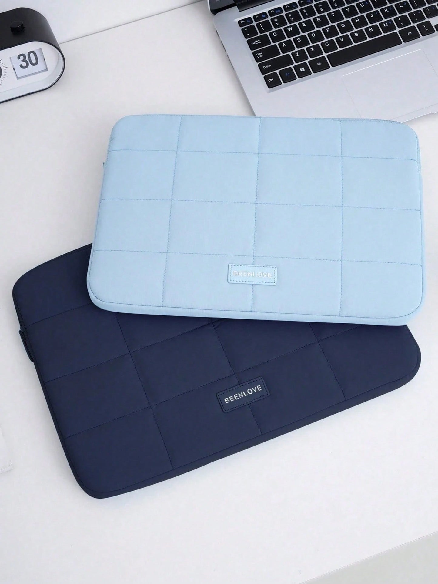 Cute Quilted Tablet Bag Laptop Bag, Soft Padded Laptop Protective Case, Shock-Absorbing, Suitable For School, Office, Essentials Laptop Sleeve