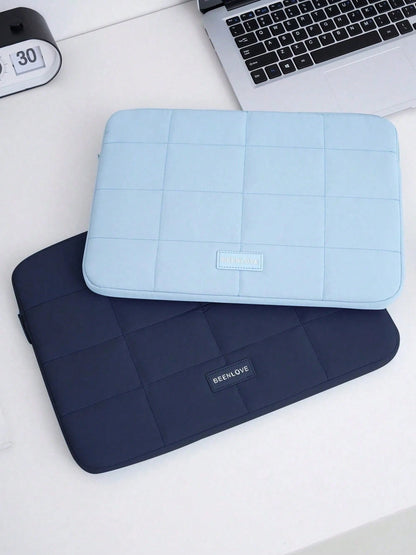 Cute Quilted Tablet Bag Laptop Bag, Soft Padded Laptop Protective Case, Shock-Absorbing, Suitable For School, Office, Essentials Laptop Sleeve