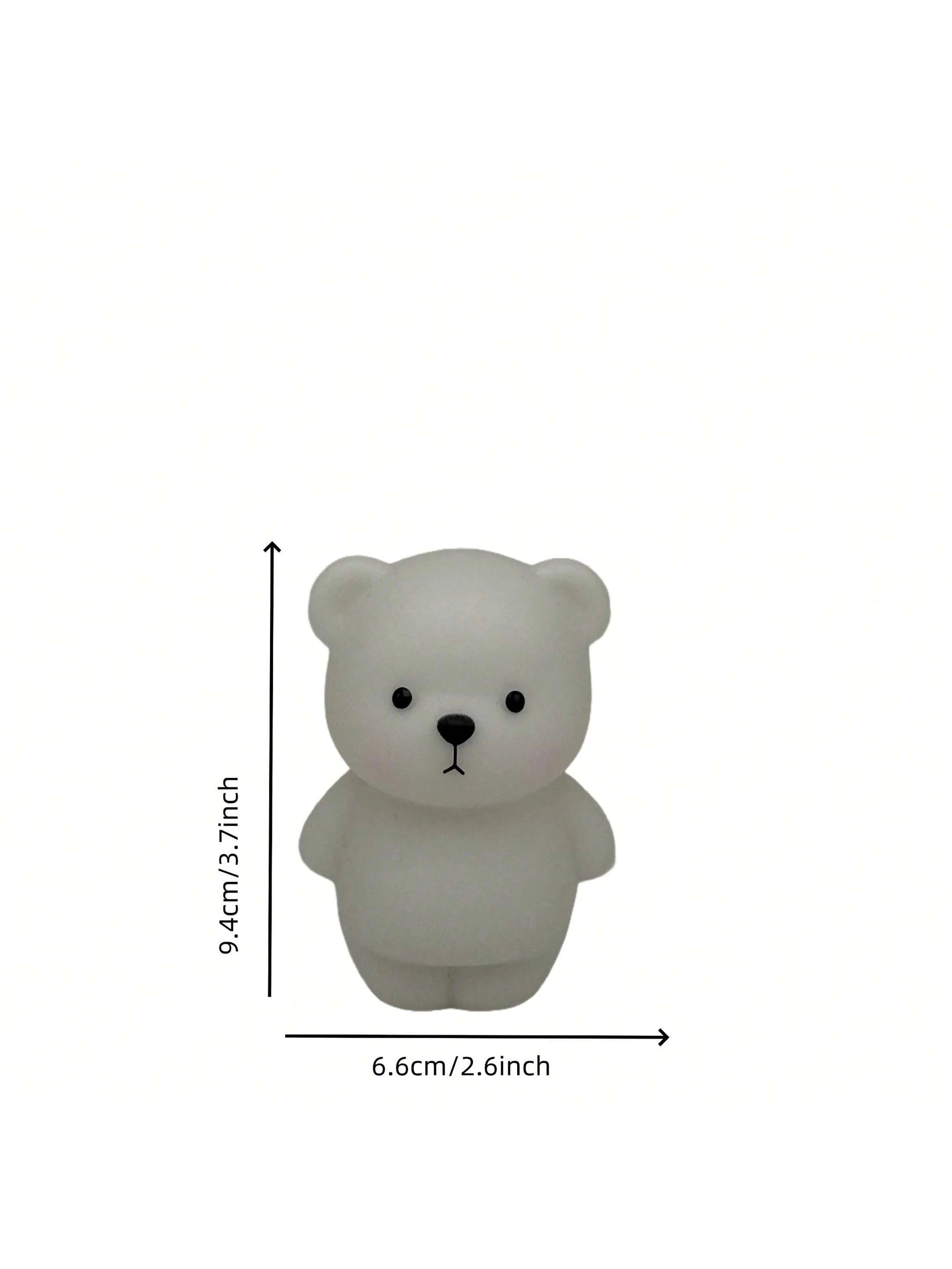 Cute Teddy Bear Nightlight, Cartoon Atmosphere Lamp For Bedroom, Bathroom, Dorm, Birthday Gift For Girl Friends