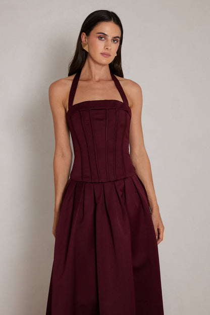 Dakota Dress - Wine
