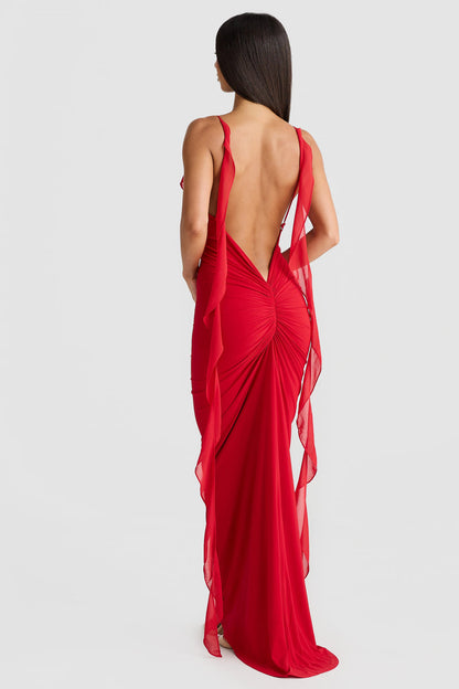 Daniela Dress - Red - SHOPJAUS - JAUS