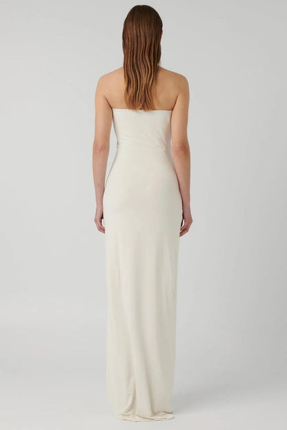 Danita Maxi Dress - Ivory - SHOPJAUS - JAUS