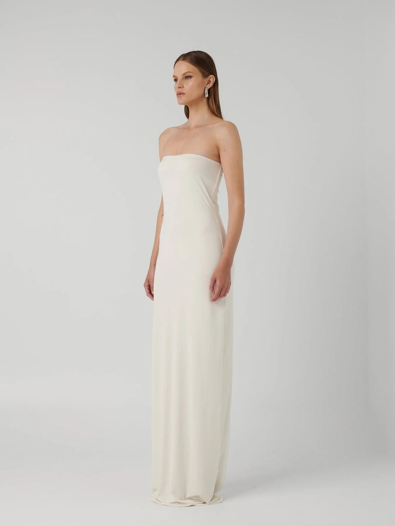 Danita Maxi Dress - Ivory - SHOPJAUS - JAUS