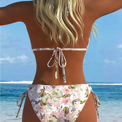 Designer Printed Halter Bikini Summer Beach Fashion Swimwear